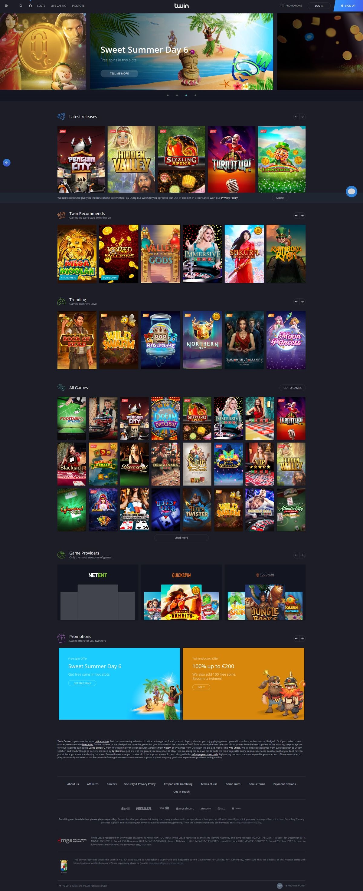 OhMySpins casino game